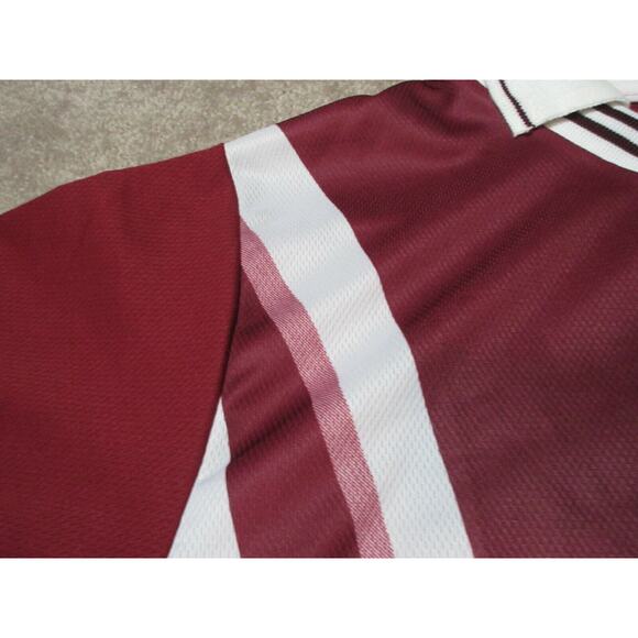Vintage DYNAMIC TEAM Soccer Polyester Shirt Jersey Adult Mens Small S Maroon NEW - Picture 4 of 7